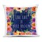 Stupell Industries Live Life in Full Bloom Outdoor Printed Pillow design by Nicole DeCamp, 18 x 7 x 18